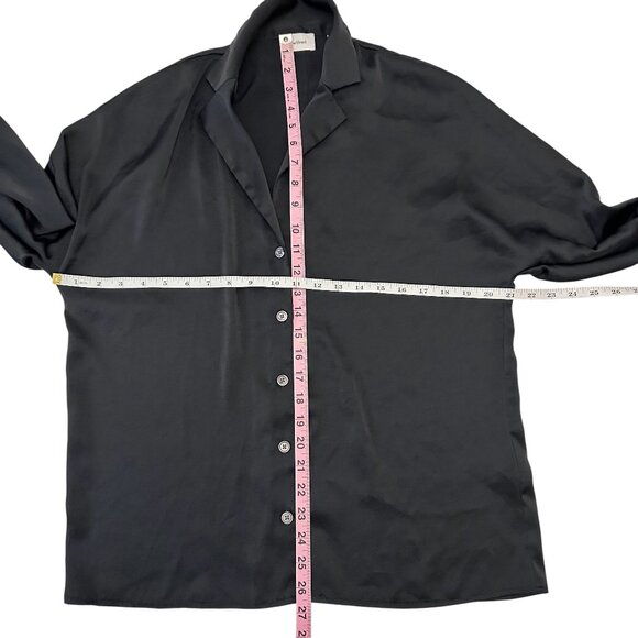 ARITZIA Wilfred Satin button up shirt top XS - Picture 8 of 11